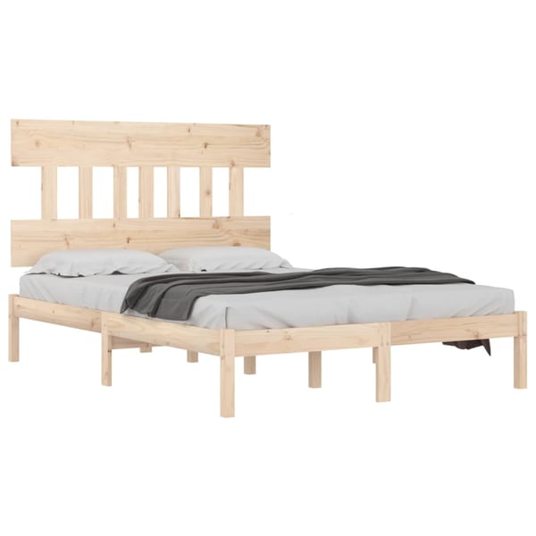 vidaXL Sengeramme heltre 120x190 cm Small Double