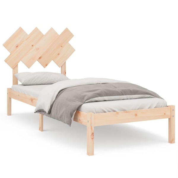 vidaXL Sengeramme 90x190 cm Single heltre