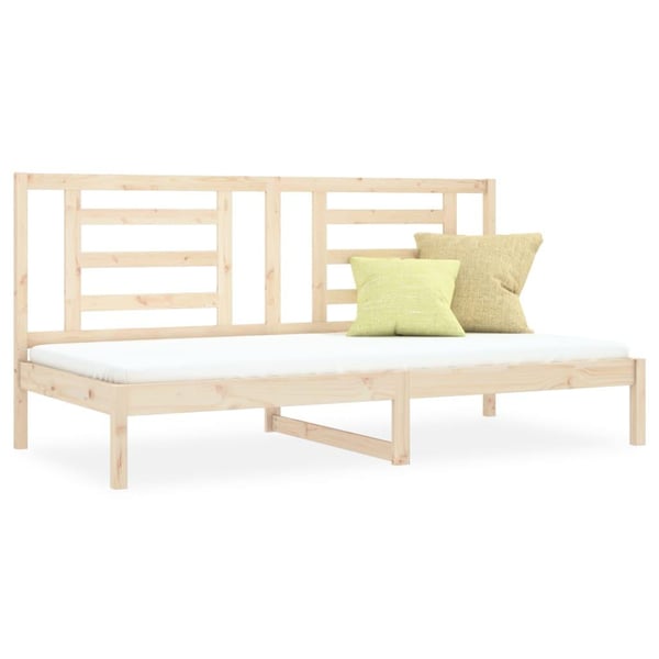 vidaXL Dagbädd utan madrass 90x200 cm massiv furu
