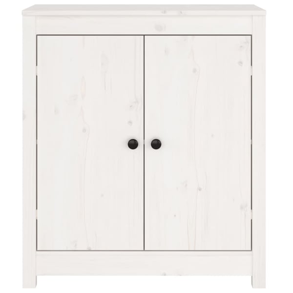 vidaXL skænke 2 stk. 70x35x80 cm massivt fyrretræ hvid