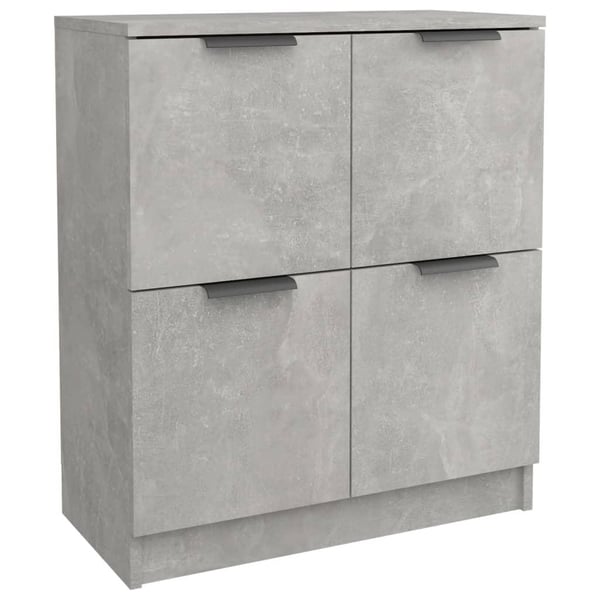 vidaXL Skjenker 2 stk betonggrå 60x30x70 cm konstruert tre