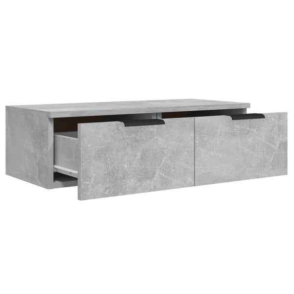 vidaXL Väggskåp 2 st betonggrå 68x30x20 cm konstruerat trä