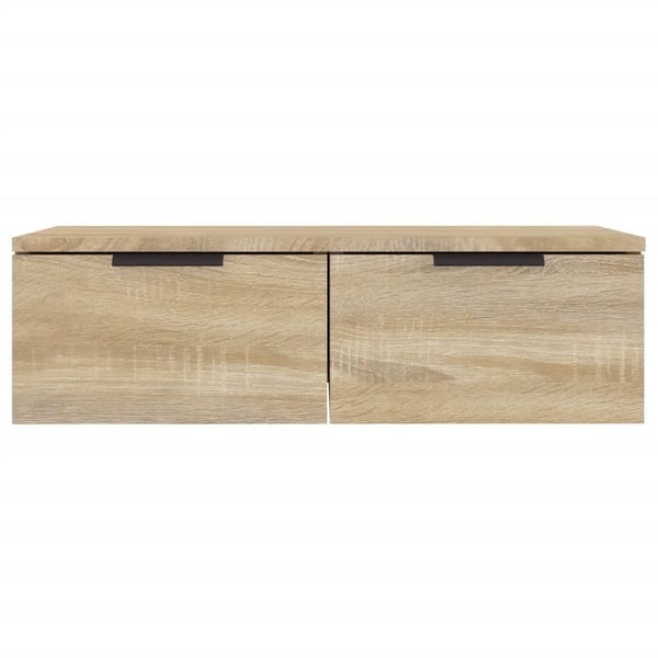 vidaXL Veggskap 2 stk sonoma eik 68x30x20 cm konstruert tre