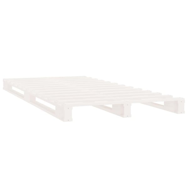 vidaXL Sengeramme uten madrass hvit 90x200 cm heltre furu