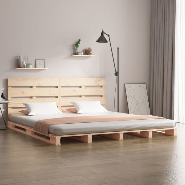 vidaXL Sengeramme uten madrass 180x200 cm heltre furu