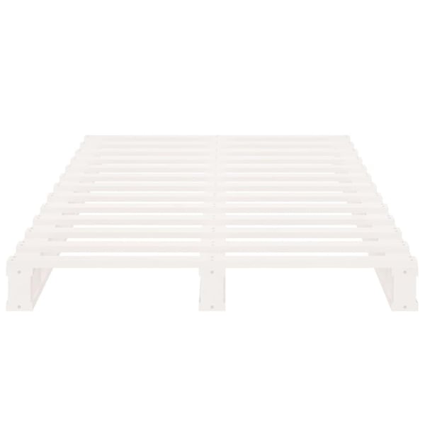 vidaXL Sengeramme uten madrass hvit 75x190 cm heltre furu