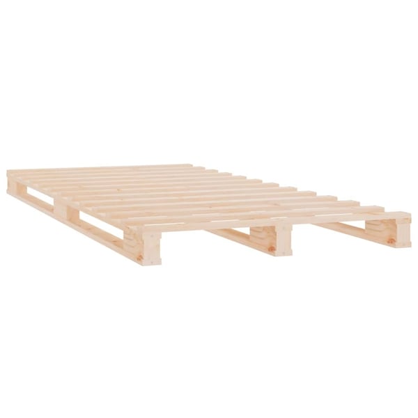 vidaXL Sengeramme uten madrass 75x190 cm heltre furu