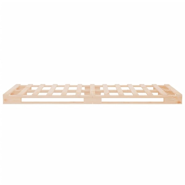 vidaXL Sengeramme uten madrass 75x190 cm heltre furu