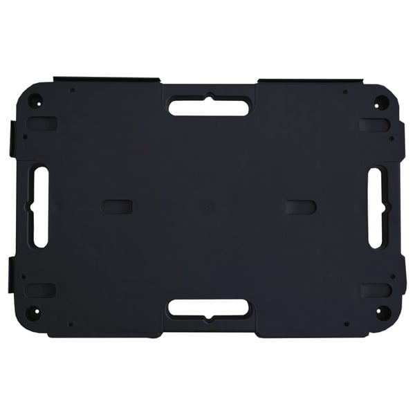 vidaXL Transportvagnar 2 st svart 58x38x12 cm polypropen