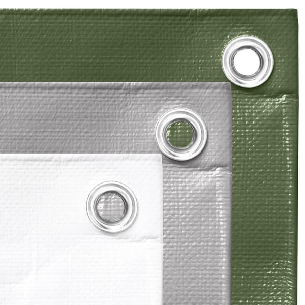 vidaXL Presenning 260 g/m² 3x3 m hvit HDPE