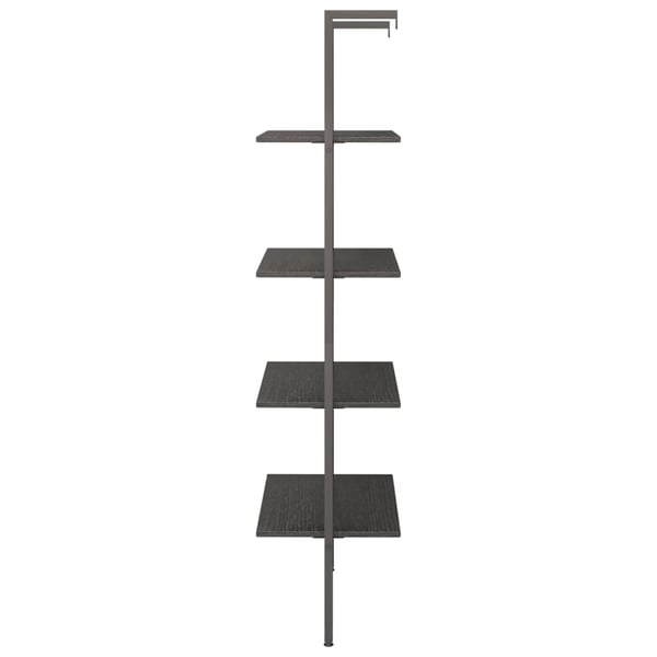 vidaXL stigereol med 4 hylder 64x35x152,5 cm sort