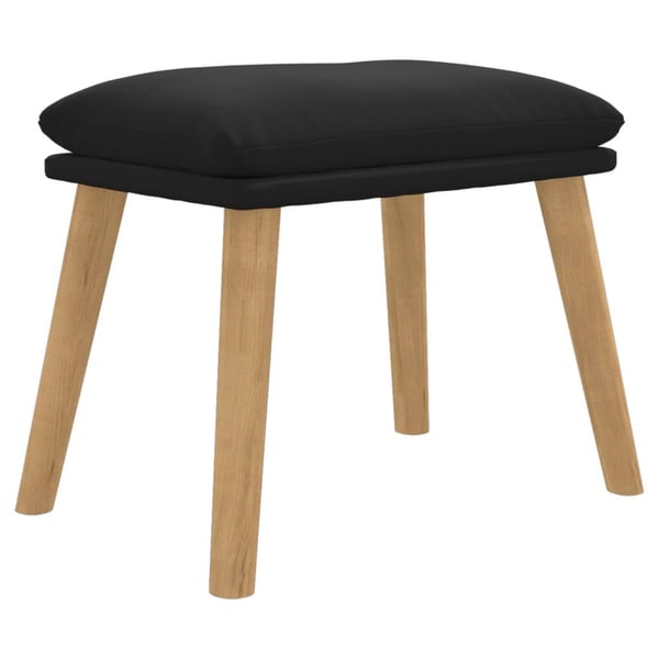 vidaXL fodskammel 45x29,5x35 cm fløjl sort
