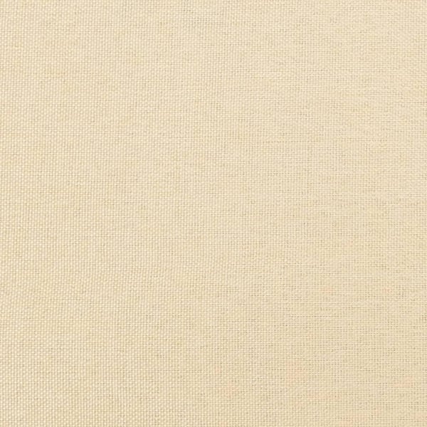 vidaXL fodskammel 45x29,5x35 cm stof cremefarvet