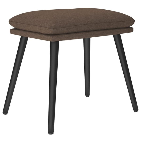 vidaXL fodskammel 45x29,5x35 cm stof gråbrun