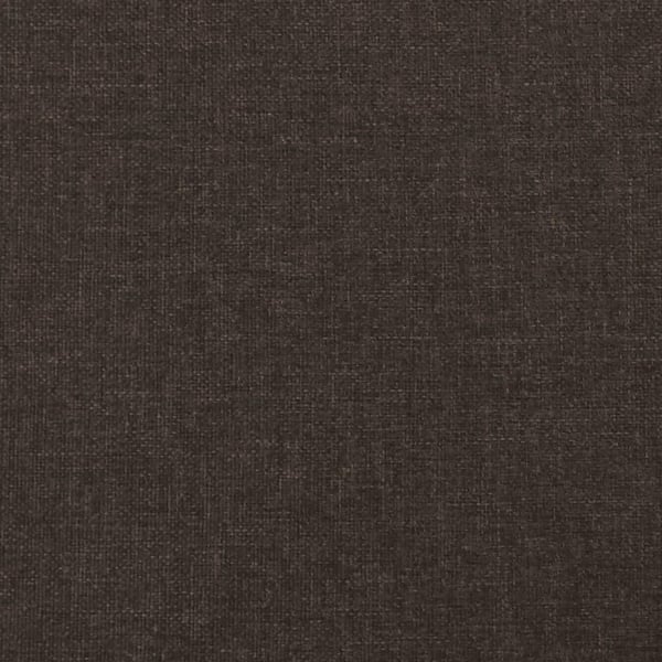 vidaXL fodskammel 60x60x36 cm stof og kunstlæder brun