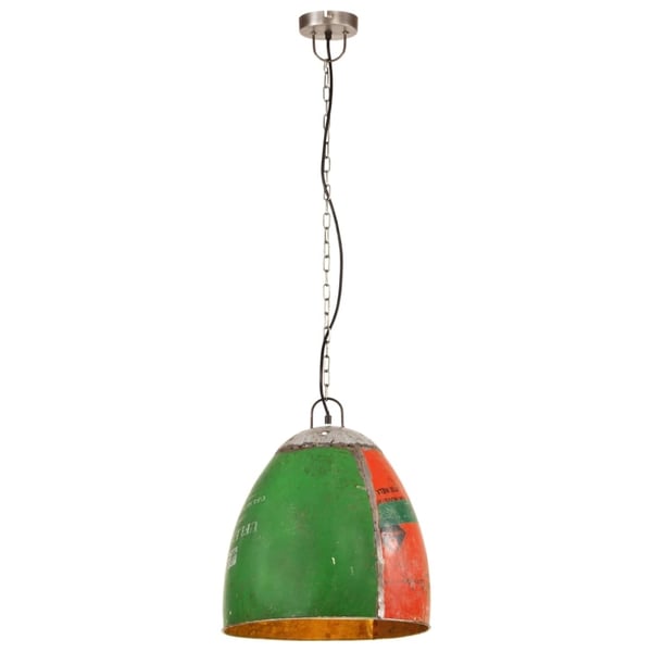vidaXL Industriell hengelampe 25 W flerfarget rund 42 cm E27