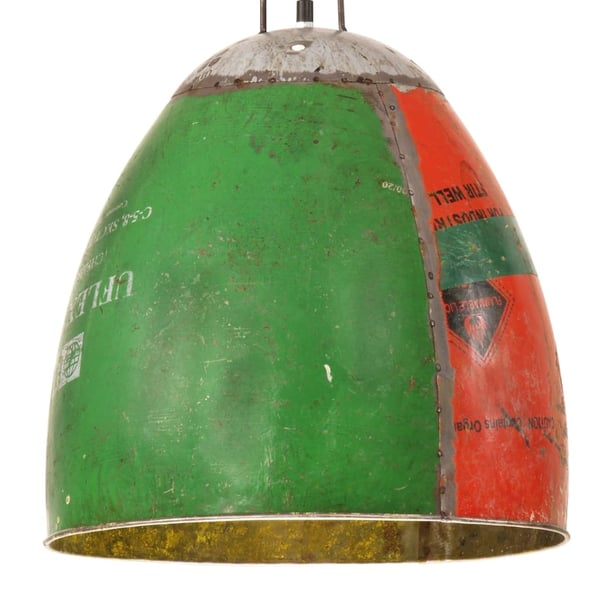 vidaXL Industriell hengelampe 25 W flerfarget rund 42 cm E27