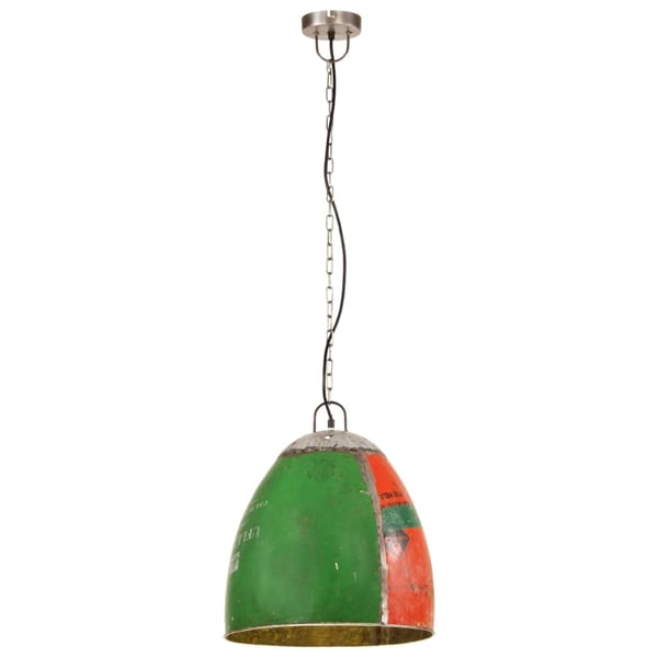 vidaXL Industriell hengelampe 25 W flerfarget rund 42 cm E27