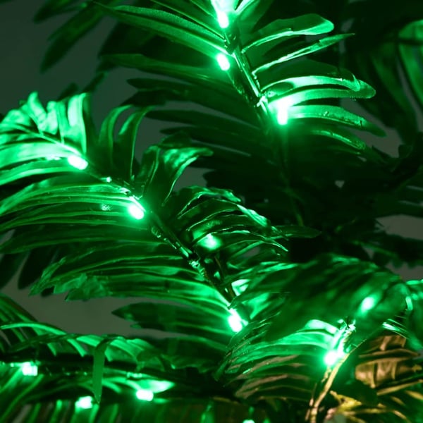 vidaXL LED-palmetre varmhvit 192 lysdioder 300 cm