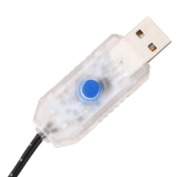 vidaXL LED-palmetre varmhvit 192 lysdioder 300 cm