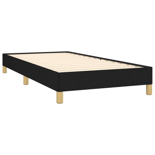 vidaXL Sängram svart 80x200 cm tyg