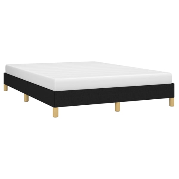 vidaXL sengeramme 140x200 cm stof sort