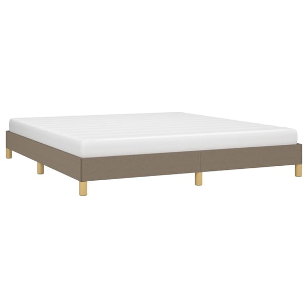 vidaXL sengeramme 180x200 cm stof gråbrun