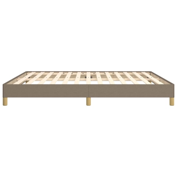 vidaXL sengeramme 180x200 cm stof gråbrun