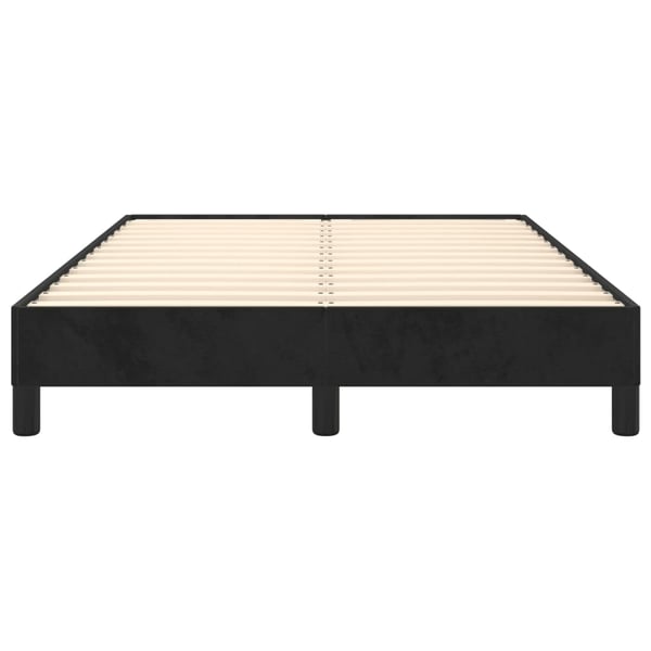 vidaXL Sängram svart 120x200 cm sammet