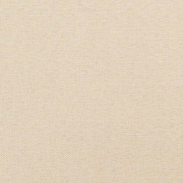 vidaXL Sängram gräddvit 90x200 cm tyg
