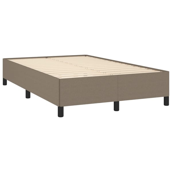 vidaXL sengeramme 120x200 cm stof gråbrun
