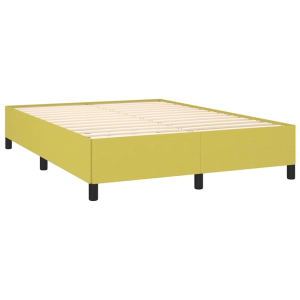 vidaXL sengeramme 140x190 cm stof grøn