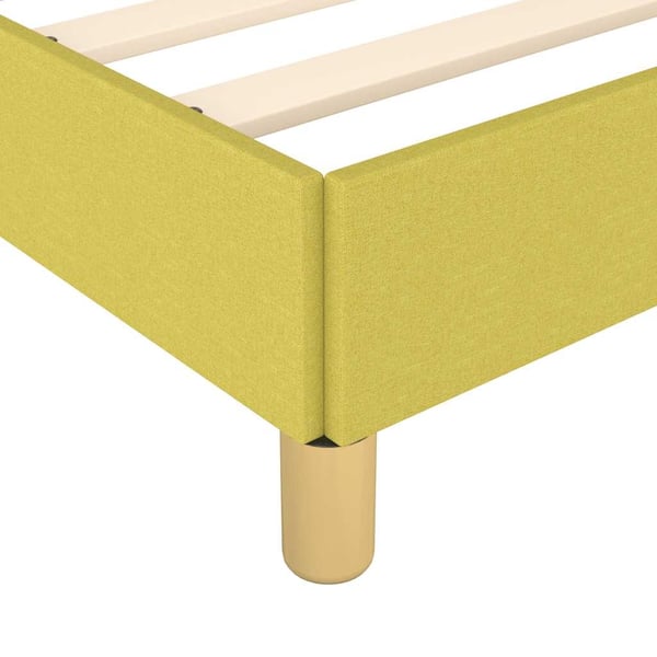 vidaXL Sengeramme uden madras Grøn 100x200 cm Stof