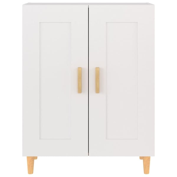 vidaXL Skjenk hvit 69,5x34x90 cm konstruert tre