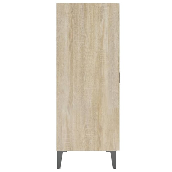 vidaXL Skjenk sonoma eik 69,5x34x90 cm konstruert tre