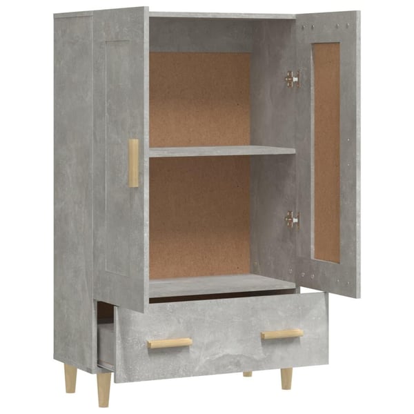 vidaXL Highboard betonggrå 70x31x115 cm konstruert tre