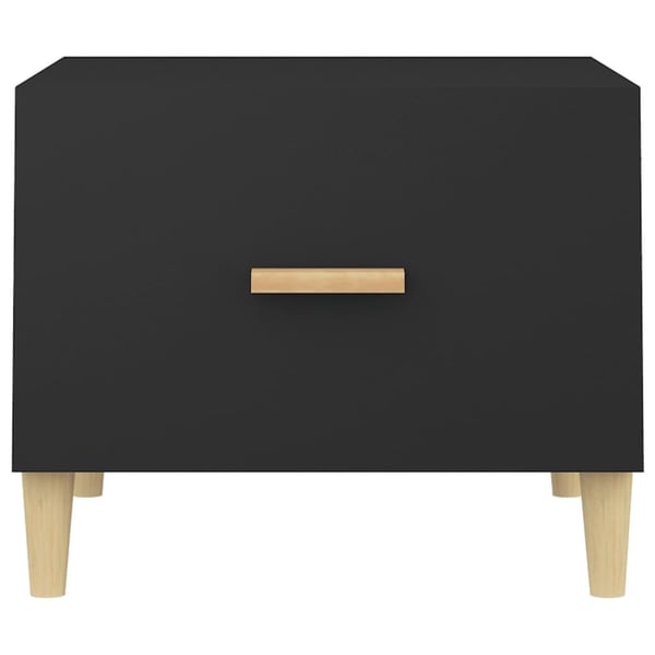 vidaXL Salongbord 2 stk svart 50x50x40 cm konstruert tre