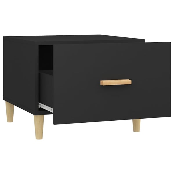 vidaXL Salongbord 2 stk svart 50x50x40 cm konstruert tre