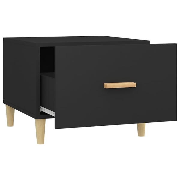 vidaXL sofabord 50x50x40 cm konstrueret træ sort