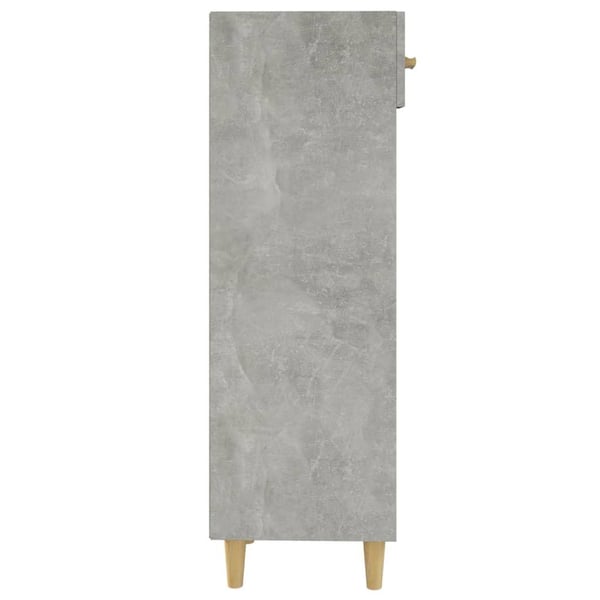 vidaXL Kenkäkaappi betoninharmaa 30x35x105 cm tekninen puu