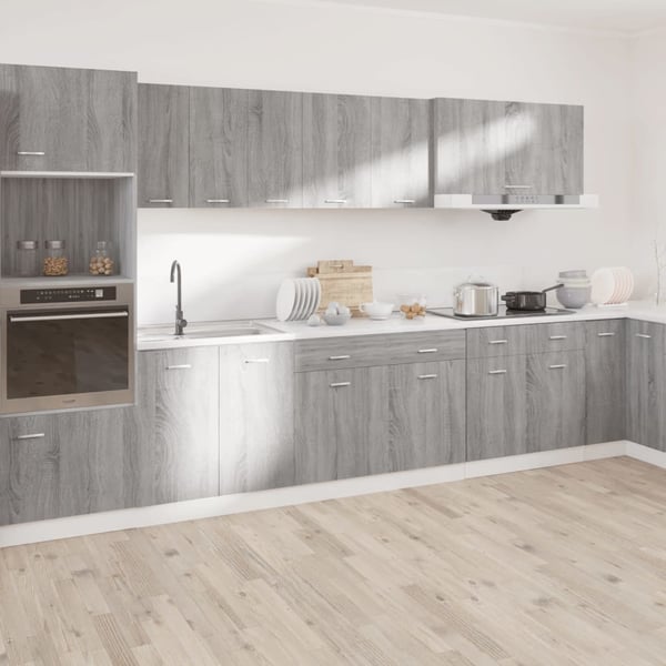 vidaXL Underskap med skuff Lyon grå sonoma 50x46x81,5 cm konstruert tre