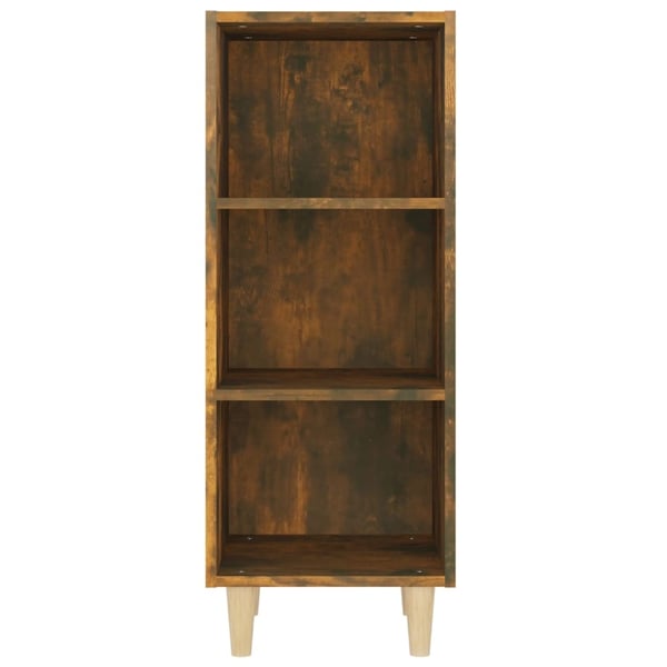 vidaXL Skjenk røkt eik 34,5x32,5x90 cm konstruert tre