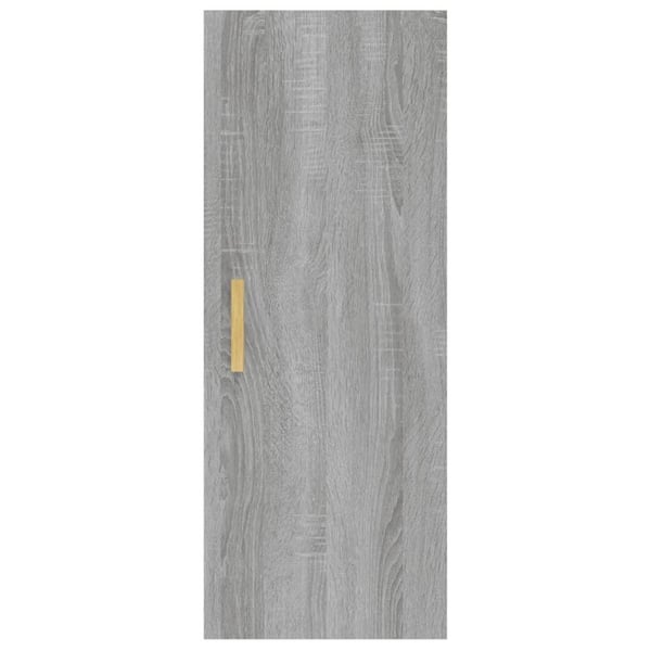 vidaXL vægskab 34,5x34x90 cm konstrueret træ grå sonoma-eg