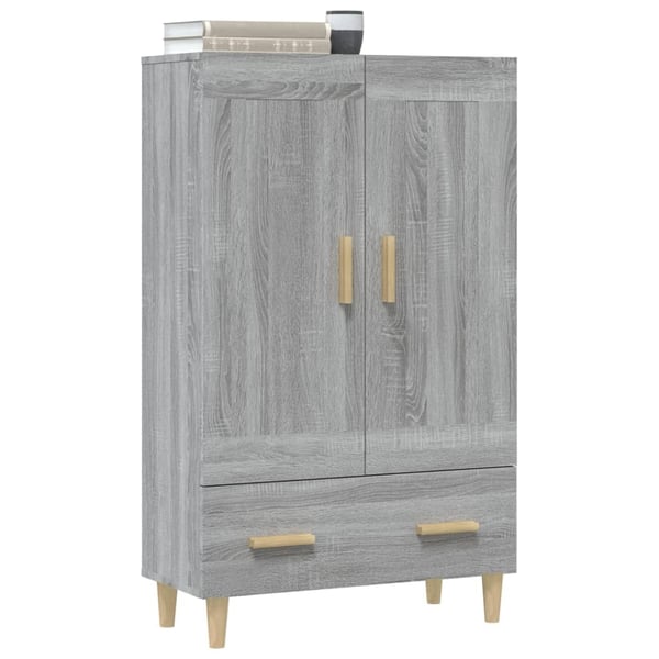 vidaXL Highboard grå sonoma 70x31x115 cm konstruert tre