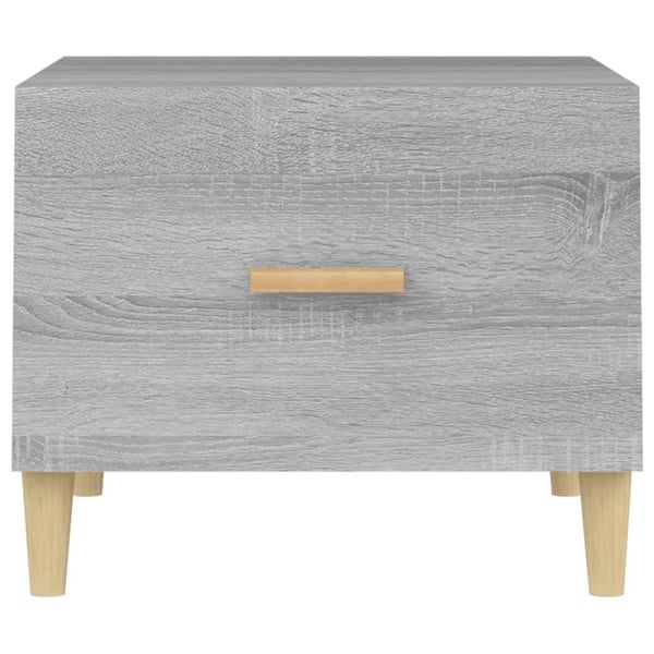 vidaXL Salongbord 2 stk grå sonoma 50x50x40 cm konstruert tre