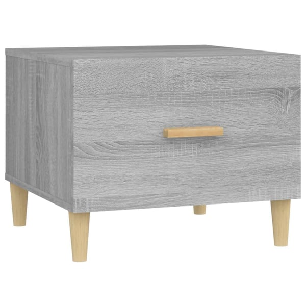 vidaXL Salongbord 2 stk grå sonoma 50x50x40 cm konstruert tre