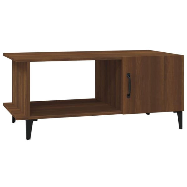 vidaXL Salongbord brun eik 90x50x40 cm konstruert tre