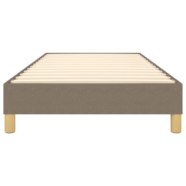 vidaXL Boxspring sengeramme 80x200 cm stof gråbrun