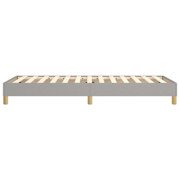 vidaXL Boxspring sengeramme Lysegrå 90x200 cm Stof