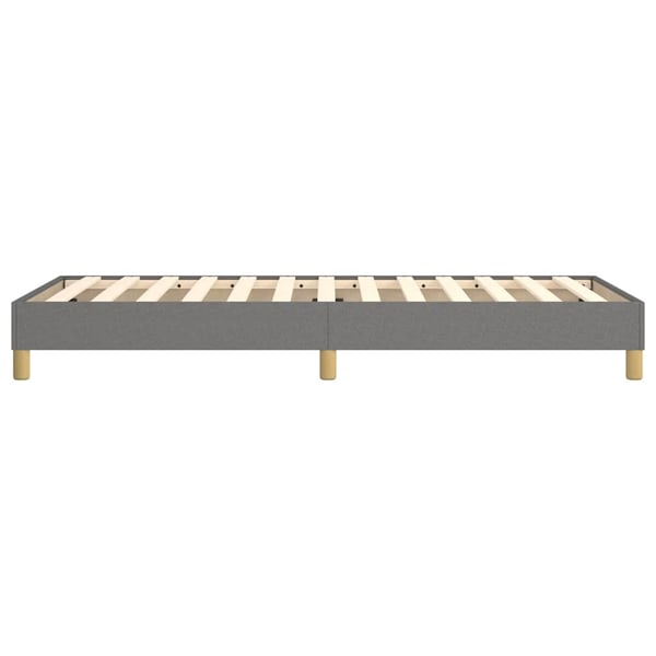 vidaXL Boxspring sengeramme Mørkegrå 90x200 cm Stof